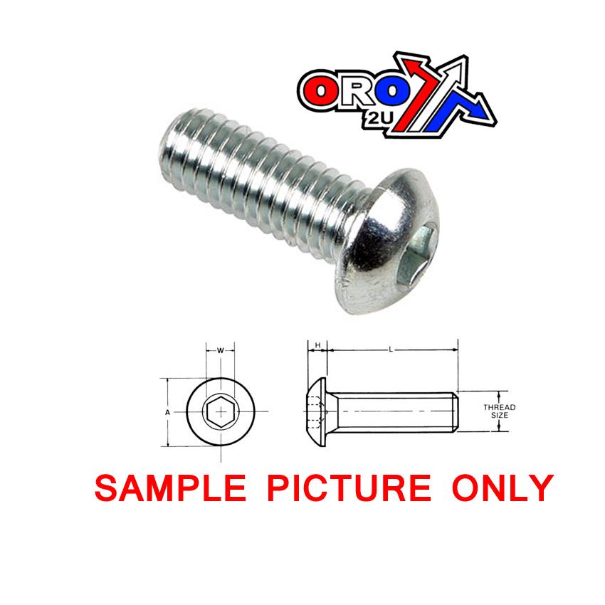 M6x40 BUTTON HEAD BOLT BZP