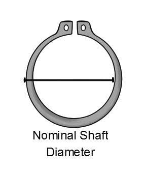 EXTERNAL CIRCLIPS 19MM BLACK, EXT 19MM SHAFT 08-336, !!!!! FOR KITS ONLY !!!!!
