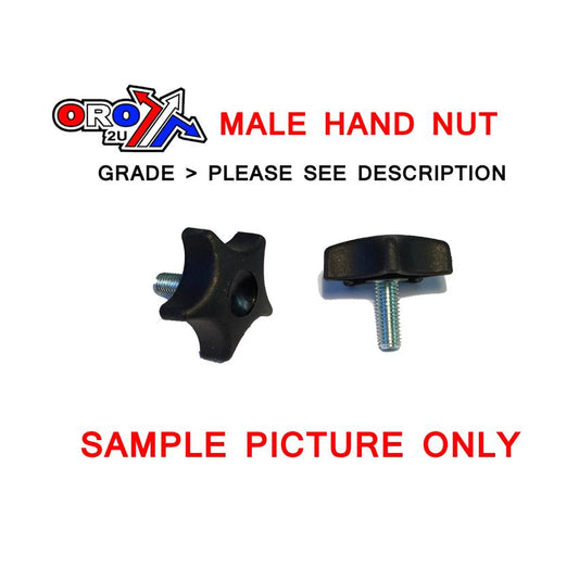 M8x22 MALE HAND BOLT 40x35mm