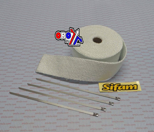50mm EXHAUST WRAP 10M, Manifold Downpipe High temperature Tape, BTE100B