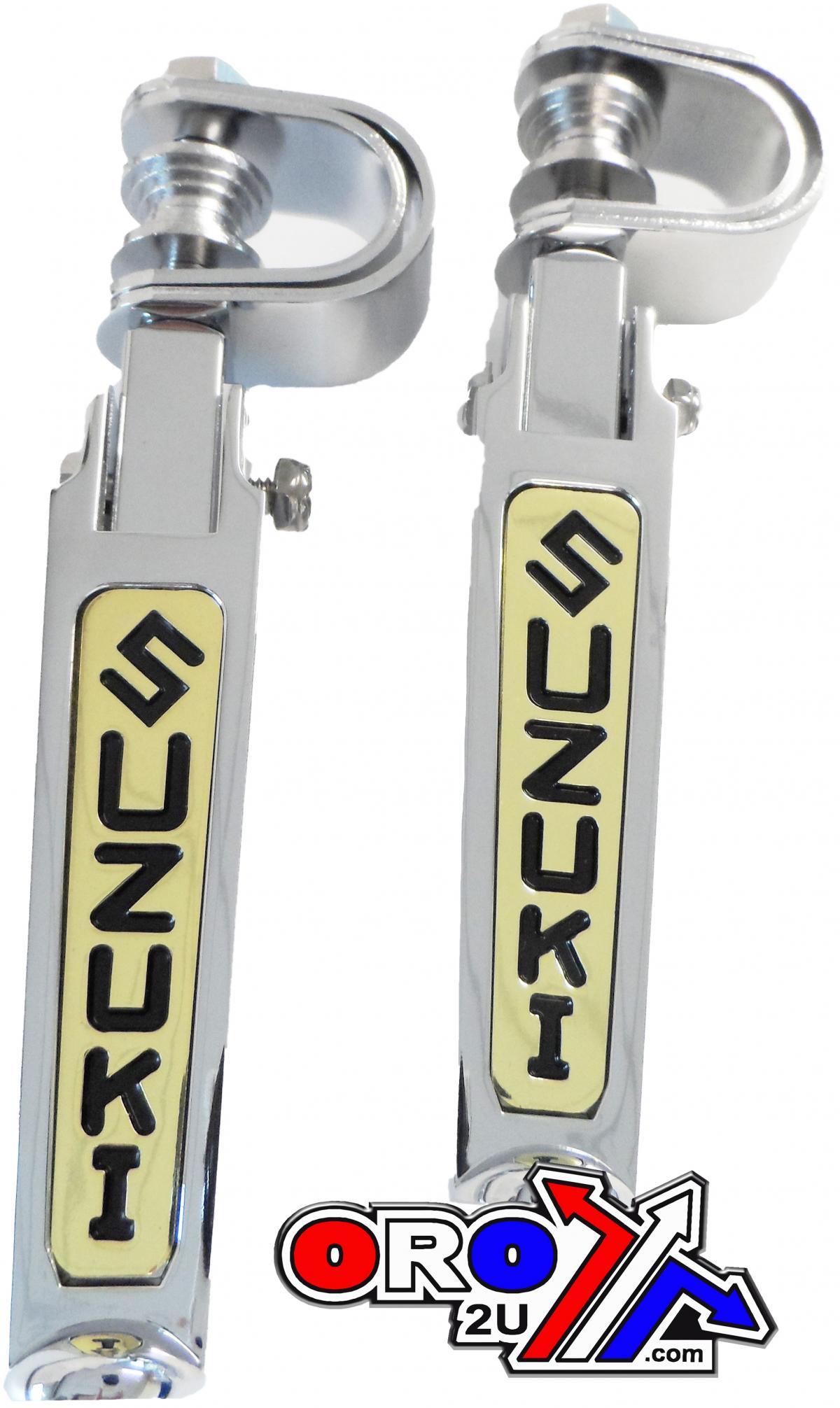 FOOT PEG SET CHROME SUZUKI