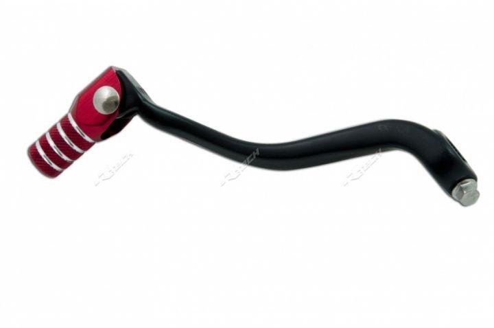 GEAR LEVER ALUM BLACK / RED, 00-15 KX65, R-LEVC00KX002
