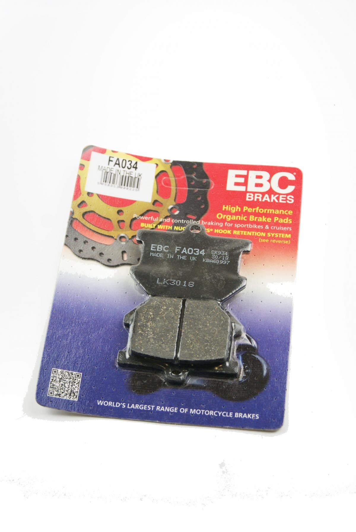BRAKE PADS STD FA034 EBC