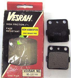 BRAKE PADS VESRAH VD127, 1001270