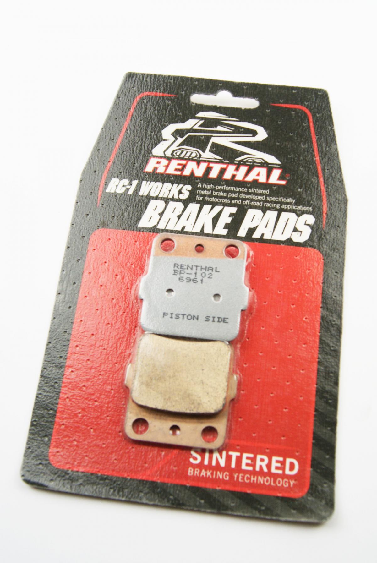 BRAKE PADS SINTERED RC-1, RENTHAL BP-102, BP102 WORKS, 39-084