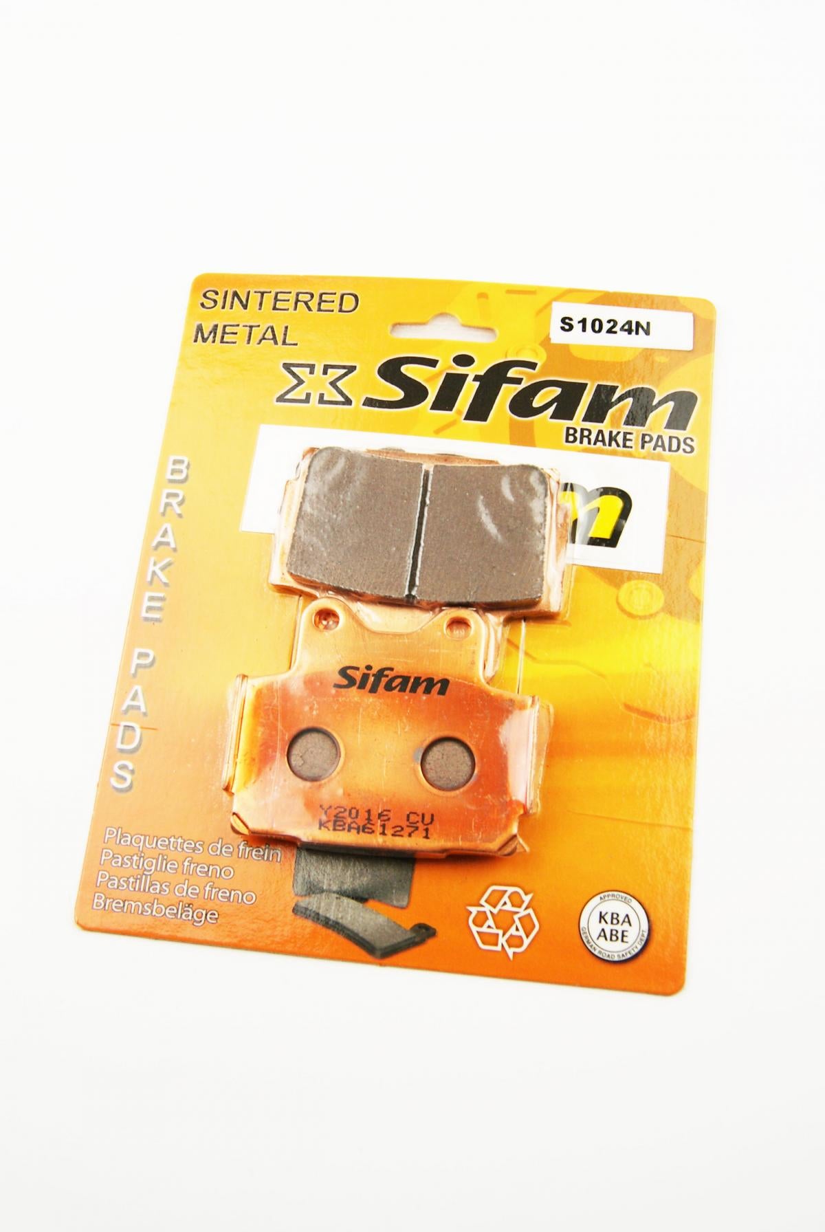 BRAKE PADS DISC SINTERED METAL, SIFAM S1004N (EBC FA104)