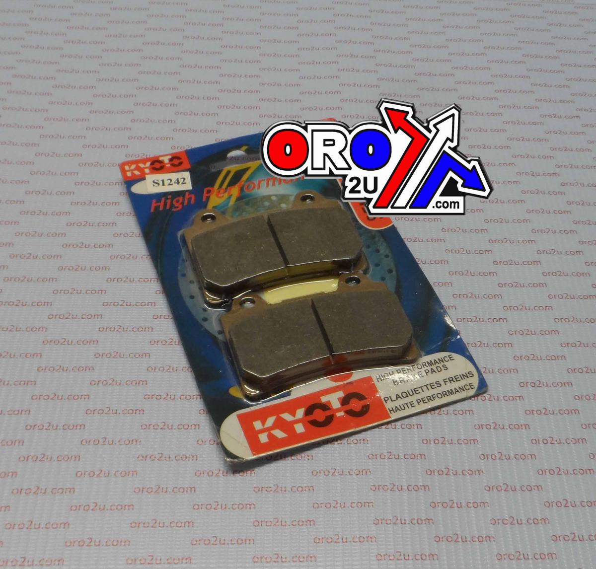 BRAKE PADS DISC SEMI-METAL, KYOTO S1242 (EBC FA123)