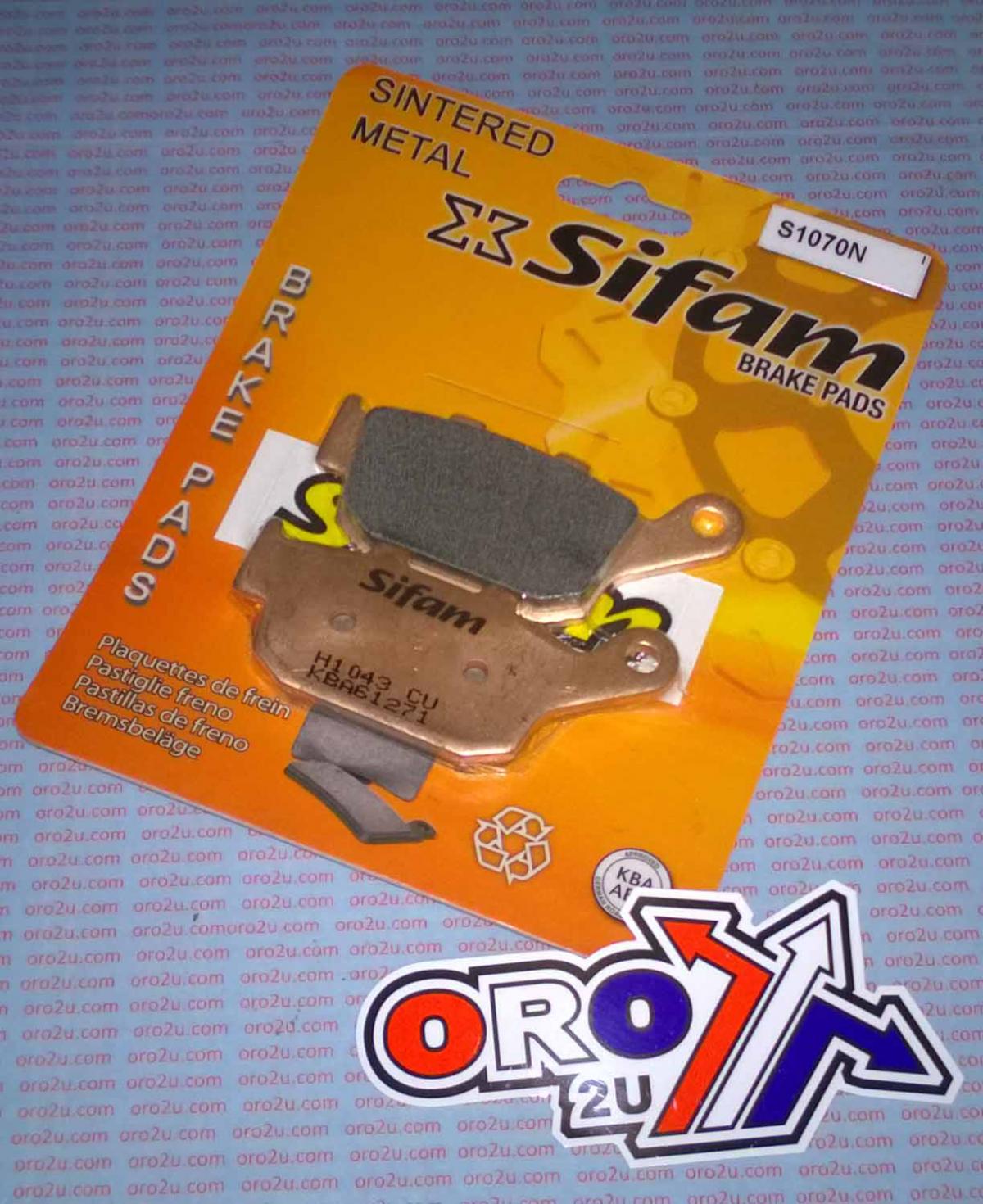 BRAKE PADS SINTERED METAL, SIFAM S1070N