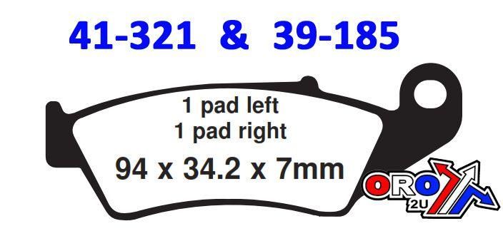 Beta XTrainer 300 2T 2026 Moto Master Nitro Front Brake Pads
