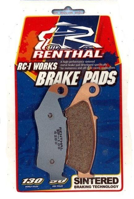 BRAKE PADS SINTERED RC-1, RENTHAL BP-100, BP100 WORKS