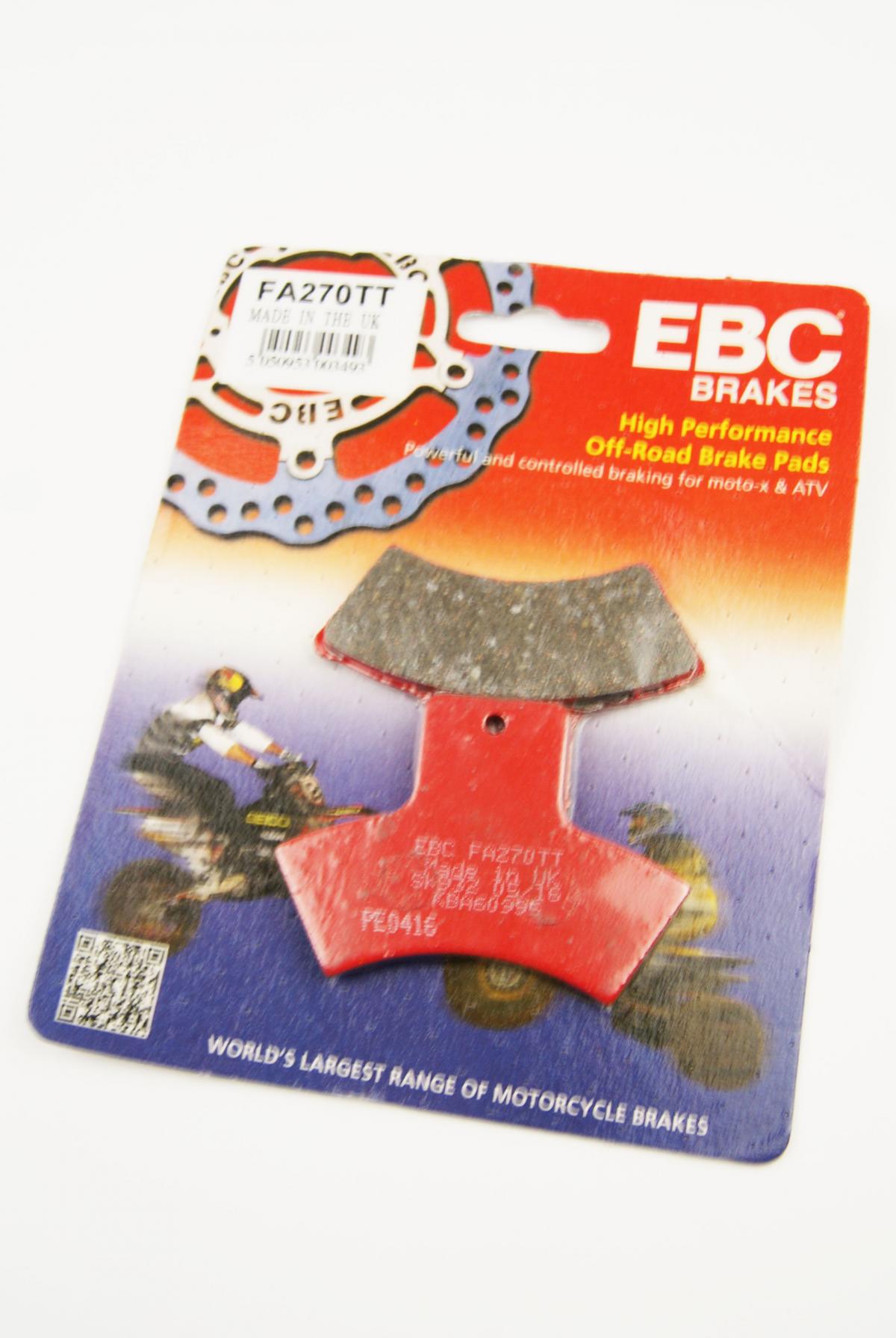 BRAKE PADS STD SEMI-METAL TT, FA270TT EBC