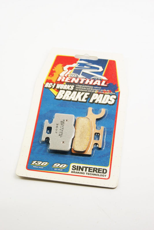 BRAKE PADS SINTERED RC-1, RENTHAL BP-114, BP114 WORKS, 39-302, 41-328.H.REN