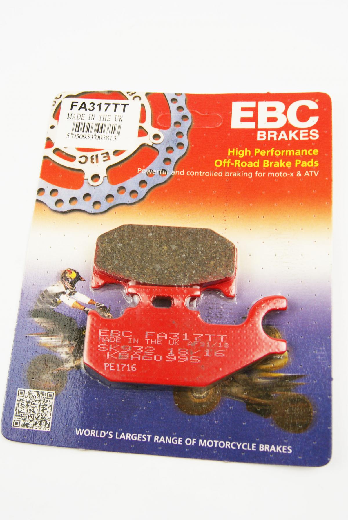 BRAKE PADS STD FA317TT EBC, FRONT RIGHT HAND SIDE