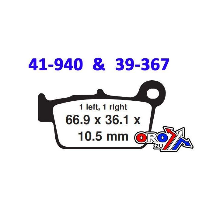 Beta XTrainer 300 2T 2026 Moto Master Nitro Rear Brake Pads