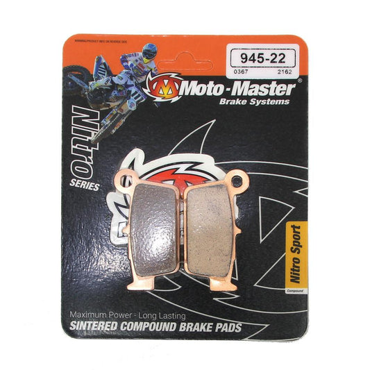 BRAKE PADS SINTERED NITRO RACE, MOTO-MASTER 094522, 39-367, 41-940.H.NITRO