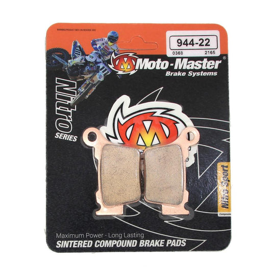 BRAKE PADS SINTERED NITRO RACE, MOTO-MASTER 094422, 39-368