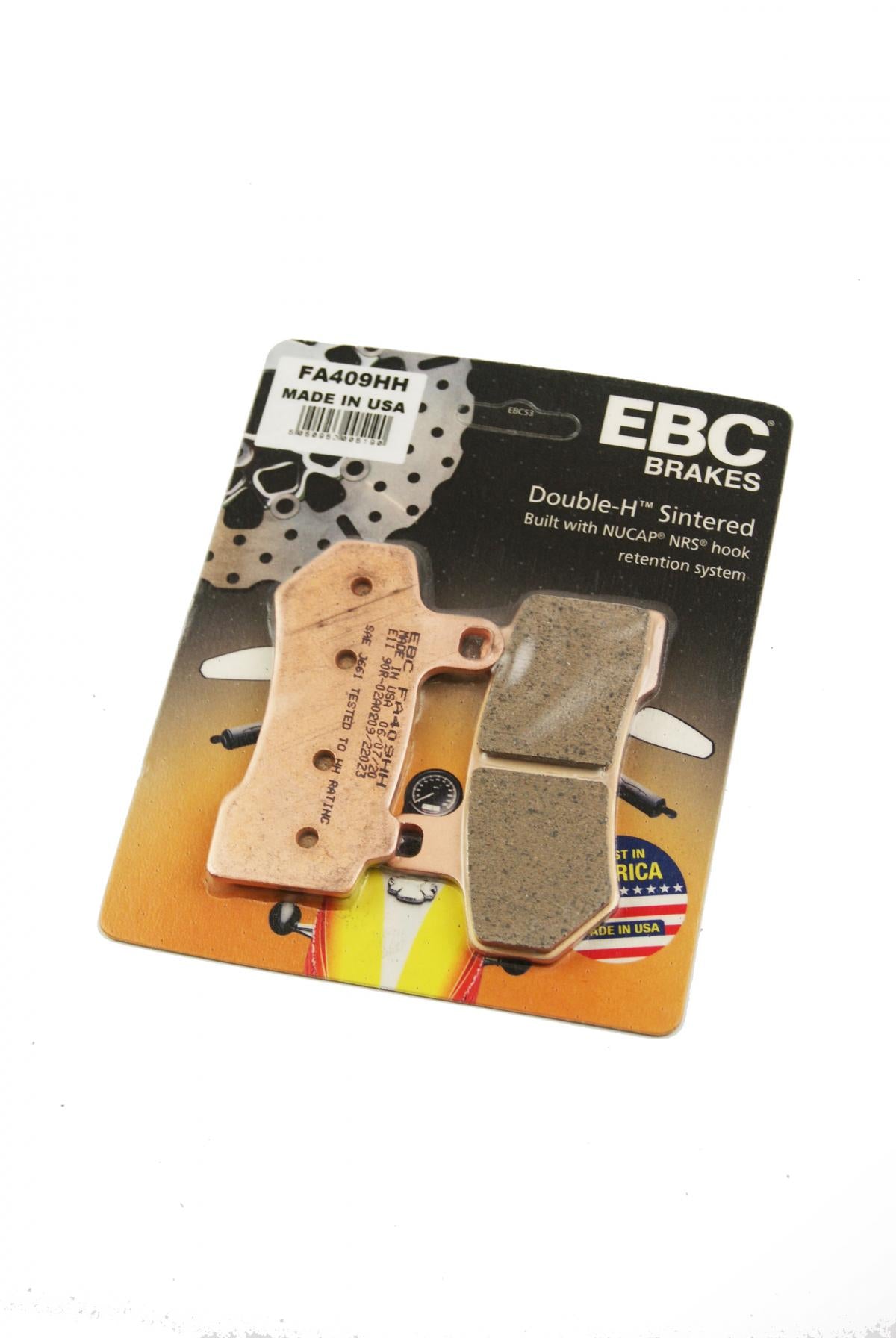 BRAKE PADS SINTERED METAL, EBC FA409HH HARLEY DAVIDSON