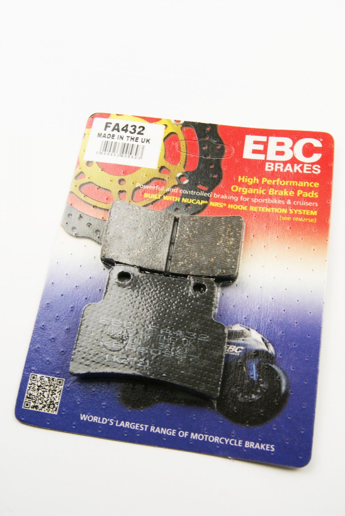BRAKE PADS Kevlar organic, EBC FA432