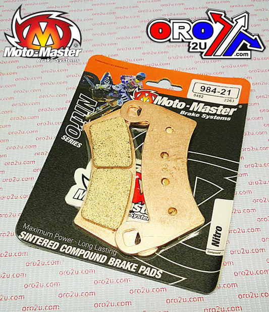 BRAKE PADS SINTERED NITRO, MOTO-MASTER 098421, 39-452