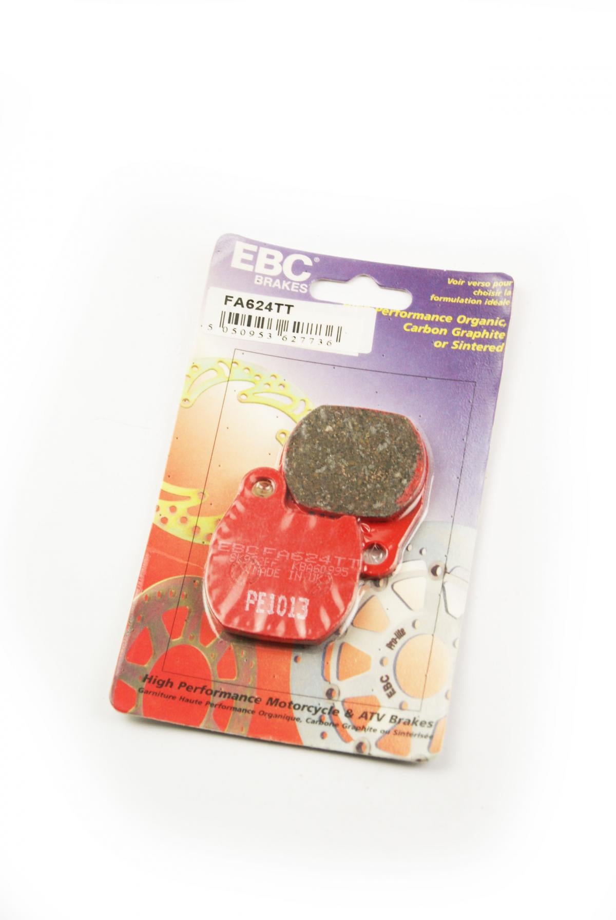 BRAKE PADS DISC SEMI-METAL, EBC FA624TT HONDA VFR 1200