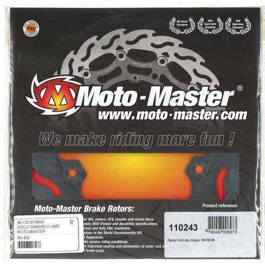 DISC BRAKE FRONT RM80 85 FLAME, MOTO-MASTER 110243 SUZUKI