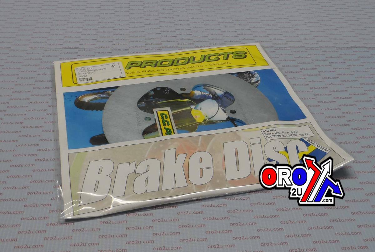 DISC BRAKE REAR CR80 85 SOLID, CROSS-CENTER 5100-29 CRF150