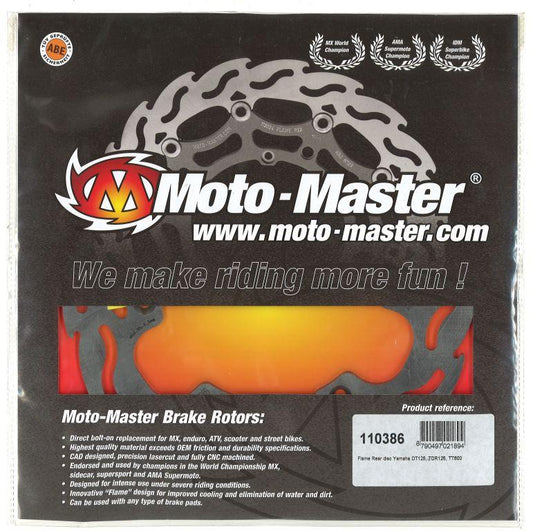 DISC BRAKE REAR YZ WR FLAME, MOTO-MASTER 110386 DT125