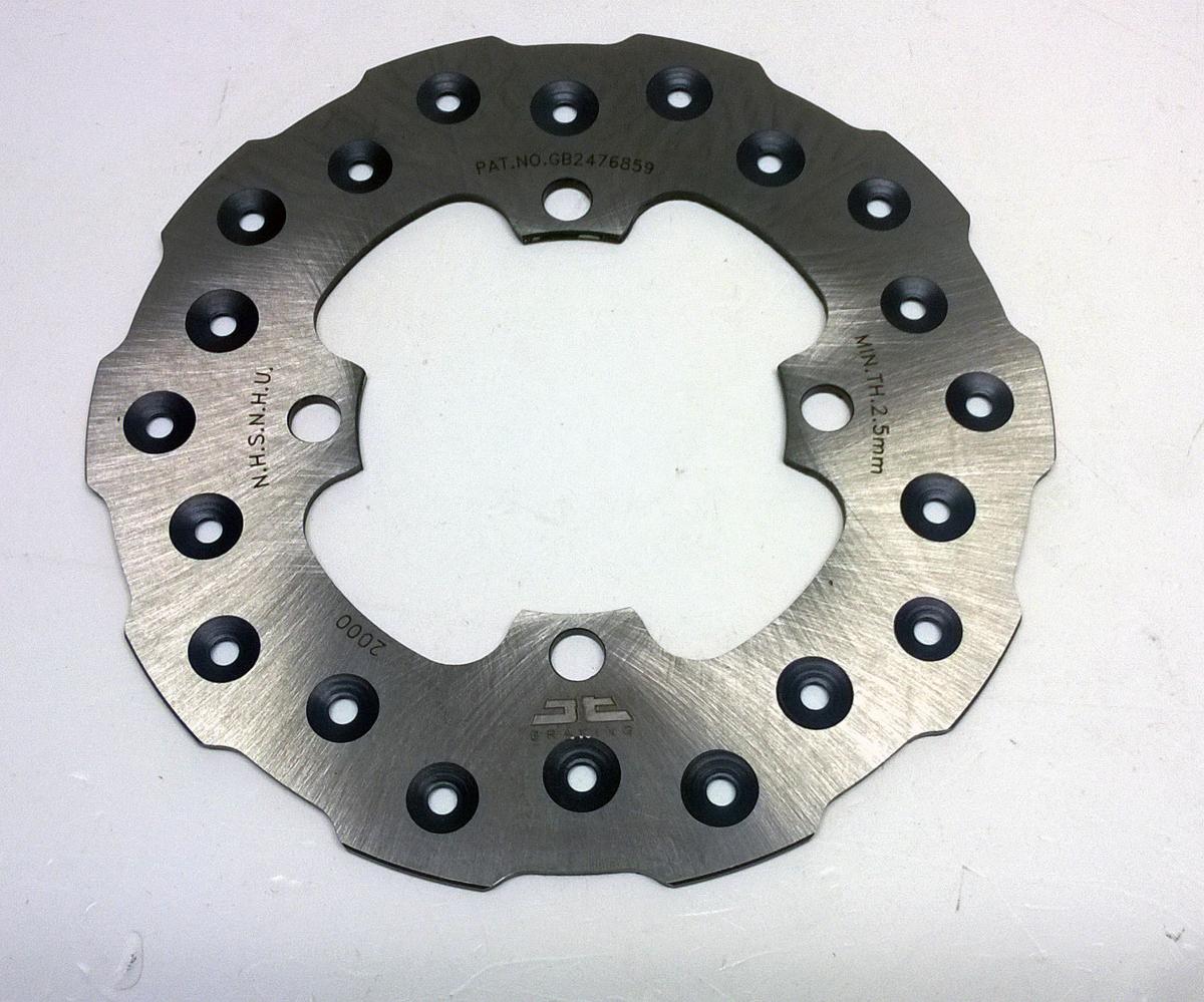 DISC BRAKE REAR KX65 00-18 JT, JTD2000SC01 KAWASAKI, SELF-CLEANING HOLES