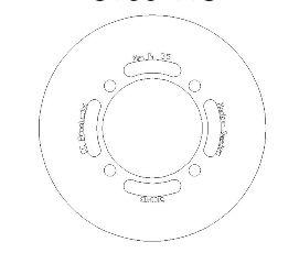 DISC BRAKE FRONT / REAR KX65, CROSS-CENTER PRODUCT 5100-113