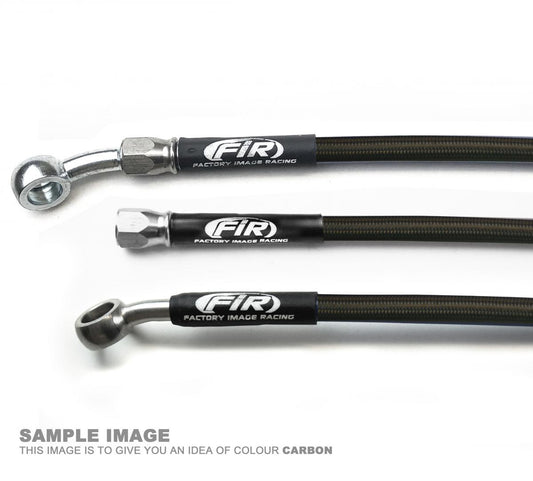 HOSE REAR BRAKE CARBON / BLK, HONDA CRF450R 2002-2004 FIR, KIT DONE