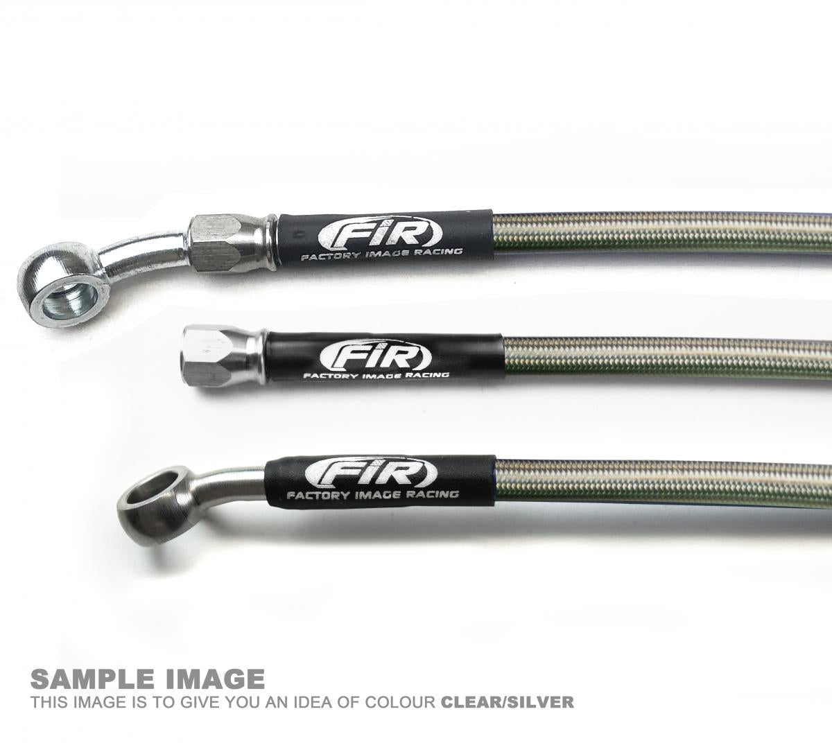 HOSE FRONT BRAKE SILVER / BLK HONDA XR650L 1993-2013 H02-1-073/P