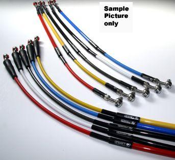 HOSE FRONT BRAKE SILVER / BLK, VENHILL K01-1-037/P