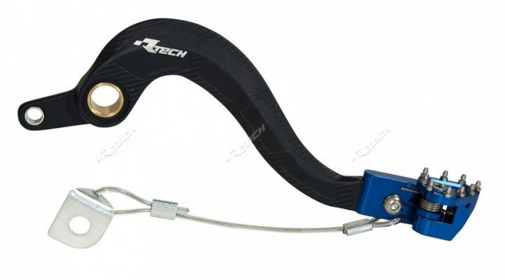 BRAKE PEDAL FOLDING TIP BLACK & BLUE, YAMAHA YZF, WRF, R-LEVFRYZF0001