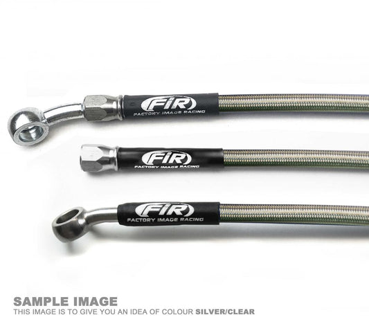 HOSE REAR BRAKE SILVER /BLK KTM 250 400 525 EXC SX 04-13