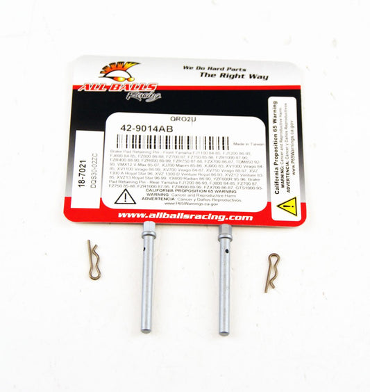 ALLBALLS BRAKE PAD BOLT KIT, ALLBALLS 18-7021 YAM ROAD FRONT AND REAR