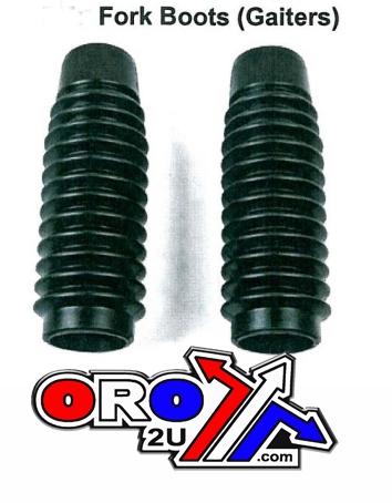 185mm FORK BOOT SET BLACK, 51611-300-000 HONDA CB 70-76, KS16-3013