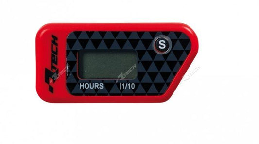WIRELESS HOUR METER RED, RTECH R-HOURMT002RS, R-HOURMT002RS