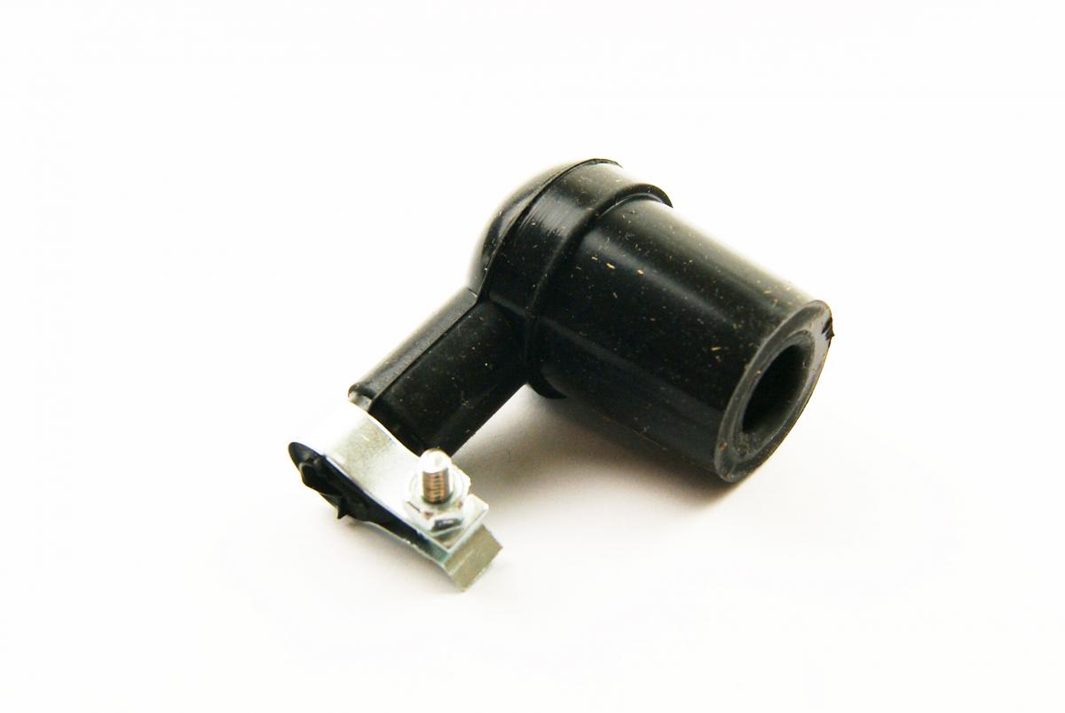 SPARK PLUG CAP SILICONE BLACK 90 ANGLED DESIGN