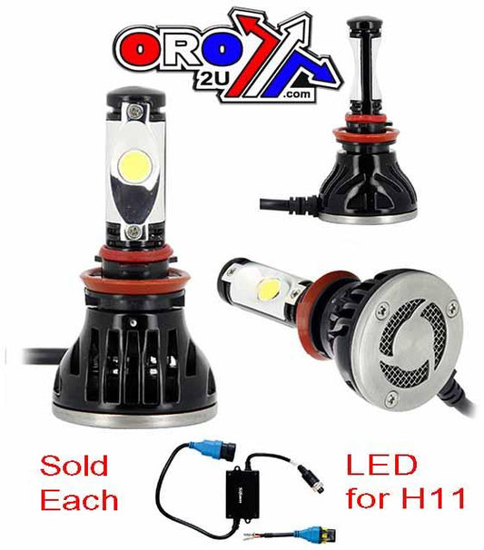 BULB LED H11 12v 24W 2200Lumen, SOLD EACH, PLA7034