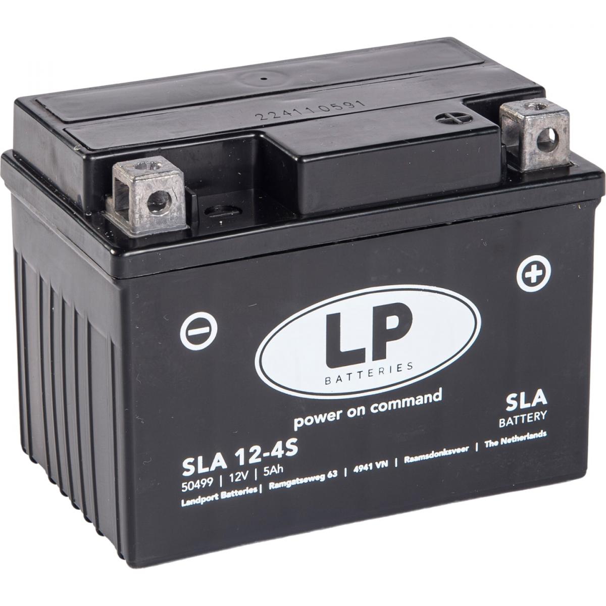 BATTERY SLA12-4S 12V 5Ah SEAL, LANDPORT 50590 MB SLA 12-4S, (SAME AS YTX4L-BS), MS SLA 12-4S