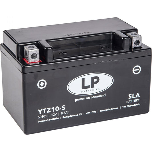 BATTERY LTZ10-S 12V SEALED, LANDPORT 50801 8.6Ah., MB YTZ10-S