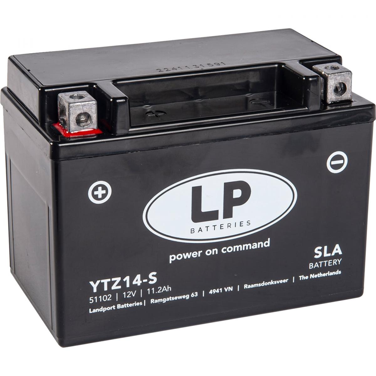 BATTERY LTZ14-S 12V SEALED, LANDPORT11.2Ah. 51102, YTZ14S / YTZ14BS MB YTZ14-S, MS LTZ14-S