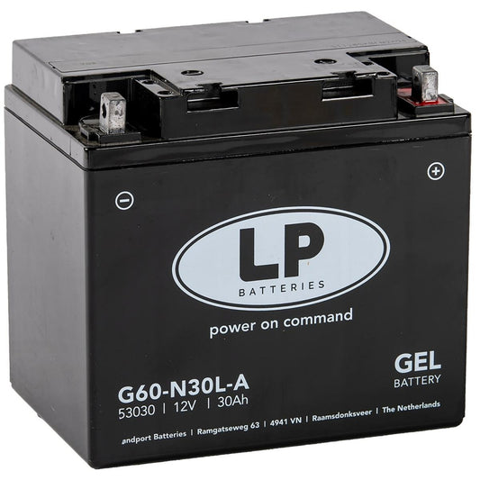 BATTERY G60N30L-A 12v 30Hh GEL, LANDPORT 53030 G60-N30L-A, G60N30L-A MG G60-N30L-A, MG L60-N30L-A, MG L60-N30-3