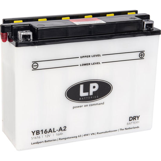 BATTERY LB16AL-A2 12V 16Ah DRY, LANDPORT 51616 MB YB16AL-A2