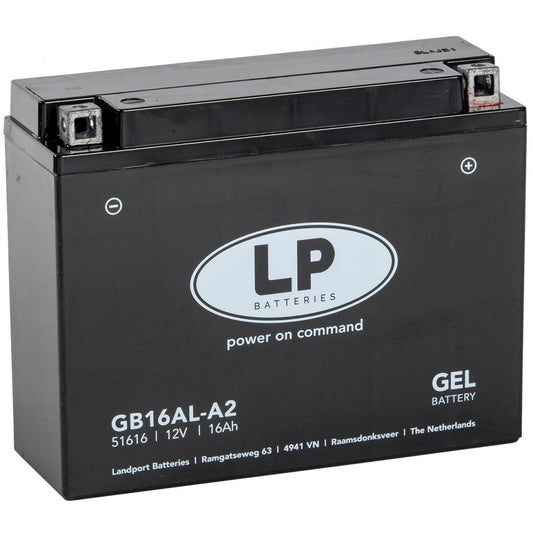 BATTERY LB16AL-A2 12V 16Ah GEL, LANDPORT 51616, MG LB16AL-A2,  MG GB16AL-A2, (SAME AS YB16AL-A2)