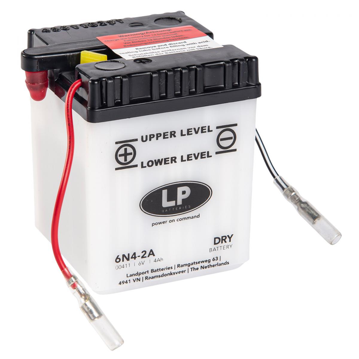 BATTERY 6N4-2A 6V 4Ah. DRY, LANDPORT 00411, ROAD, MC MB 6N4-2A