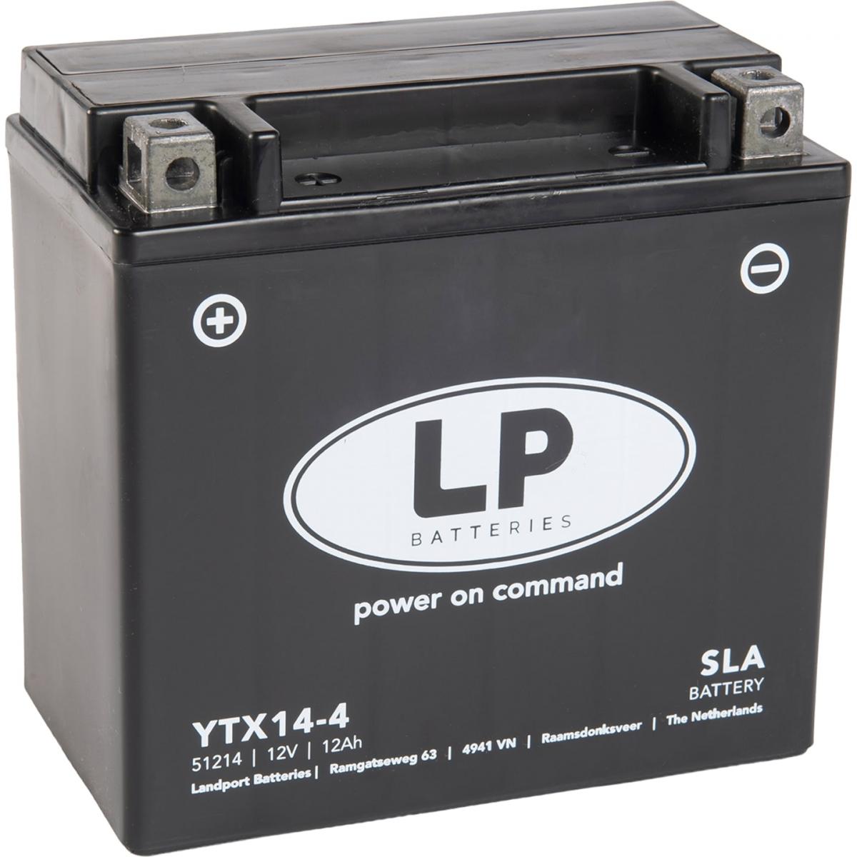 BATTERY LTX14-4 SEALED, LANDPORT 12V 12Ah, MB YTX14-4, MS LTX14-4