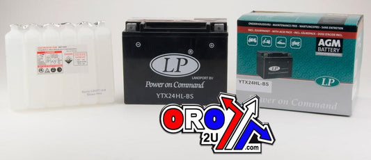 BATTERY LTX24HL-BS 12V M.FREE, LANDPORT HARLEY-DAVIDSON, MB YTX24HL-BS AGM, MA LTX24HL-BS