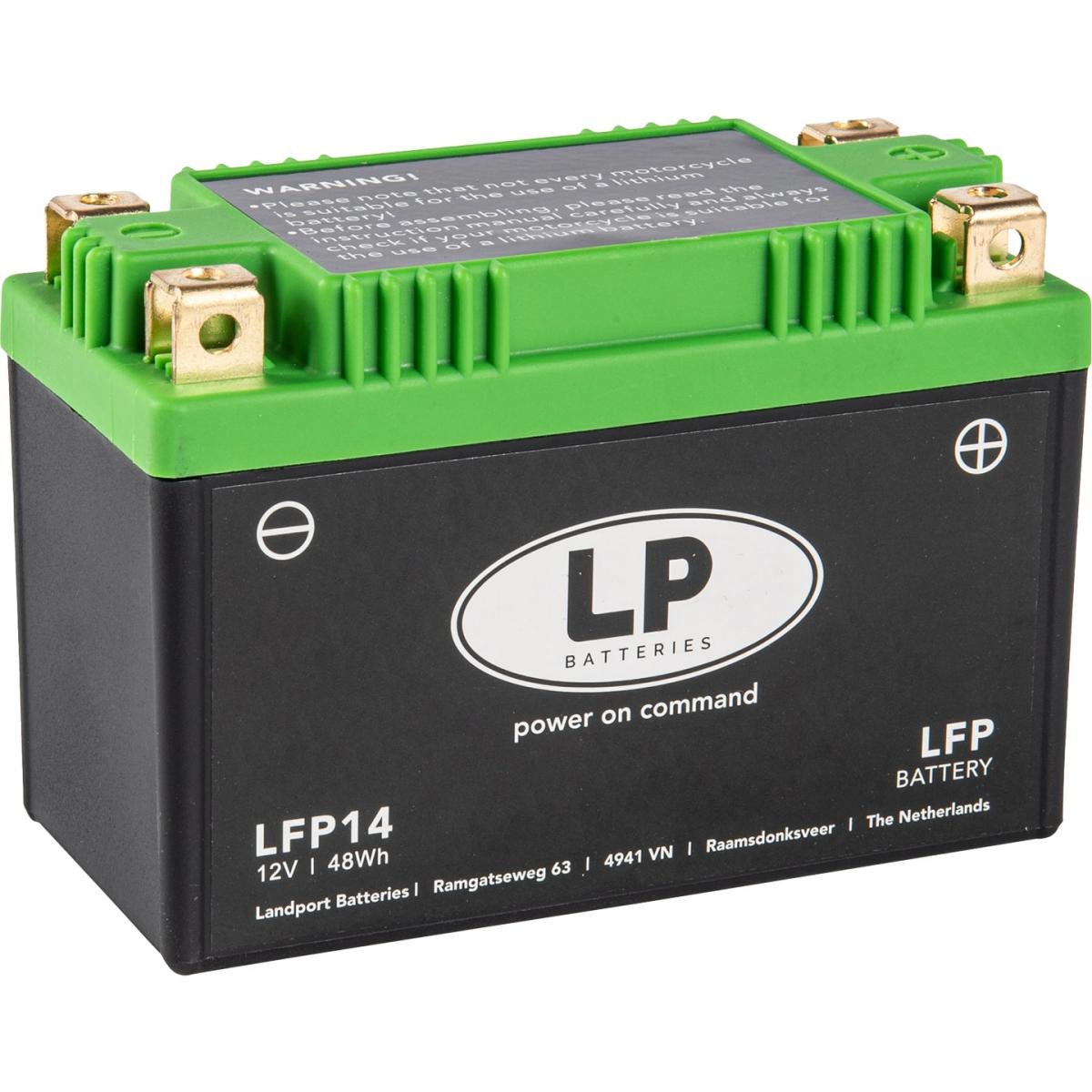 BATTERY LITHIUM 12V LFP14, YT10B-4 YTX12A-BS 12N10-3A-2, 12N11-3A-1 YB14B-4 YX14AH-BS