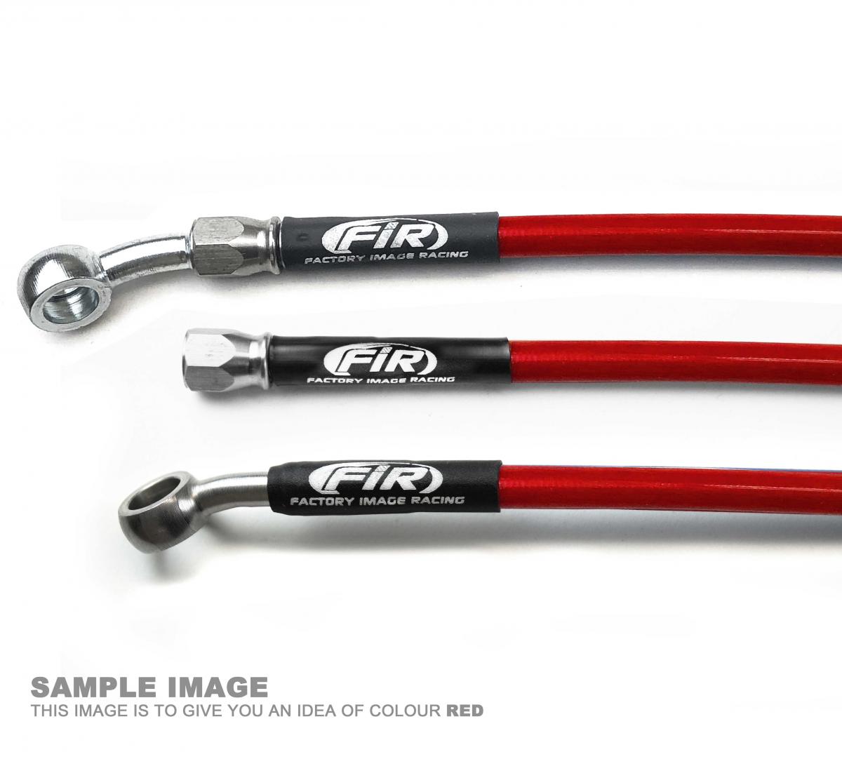 HOSE FRONT BRAKE RED / BLK 1989 CR125 HONDA